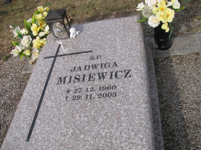 Jadwiga Misiewicz 1960 Mściwojów - Grobonet - Wyszukiwarka osób pochowanych