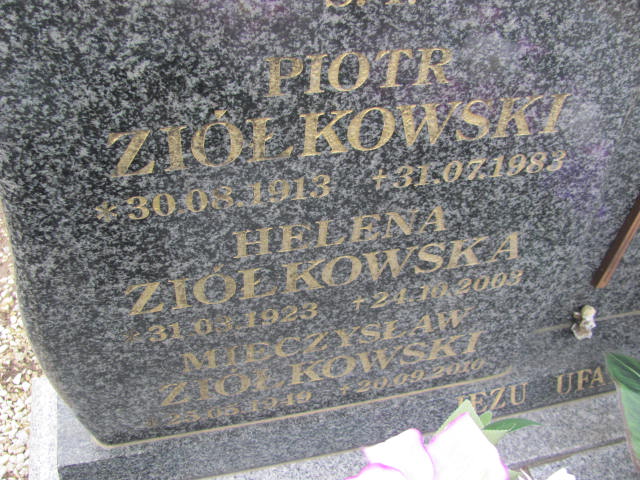 Mieczysław Ziółkowski 1949 Mściwojów - Grobonet - Wyszukiwarka osób pochowanych